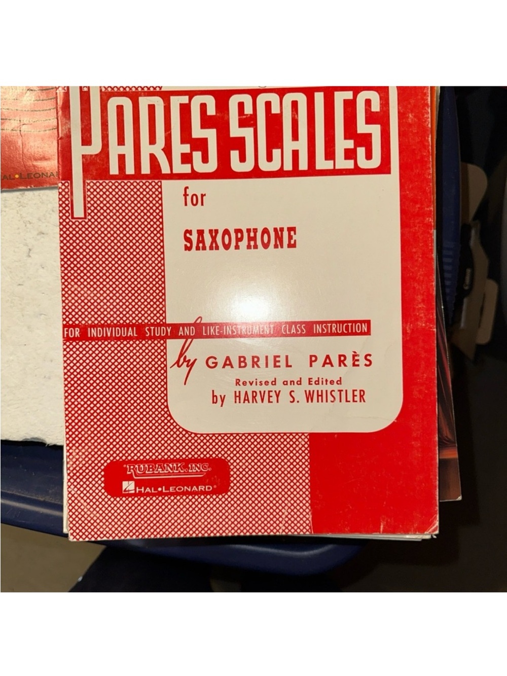 Pares Scales for Saxophone sheet music book